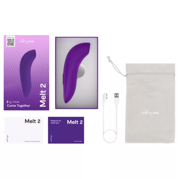 We-Vibe Melt 2 - стимулатор клиториса са таласима ваздуха управљан апликацијом (љубичасти)