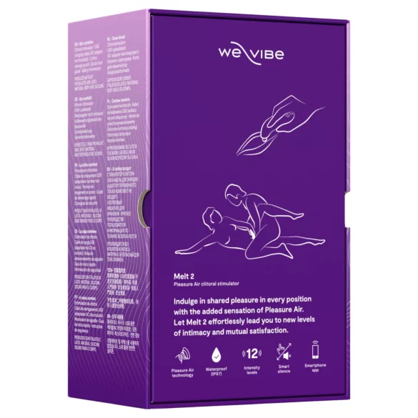 We-Vibe Melt 2 - стимулатор клиториса са таласима ваздуха управљан апликацијом (љубичасти)
