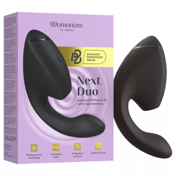 Womanizer Next Duo - 2 u 1 G-tačka vibrator (crni)