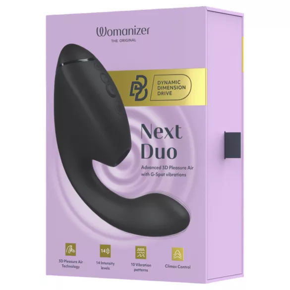 Womanizer Next Duo - 2 u 1 G-tačka vibrator (crni)