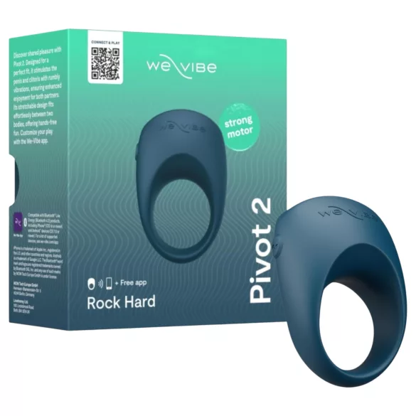 We-Vibe Pivot 2 - pametna vibraciona prsten za penis (plava)