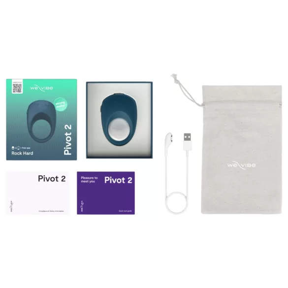 We-Vibe Pivot 2 - pametna vibraciona prsten za penis (plava)