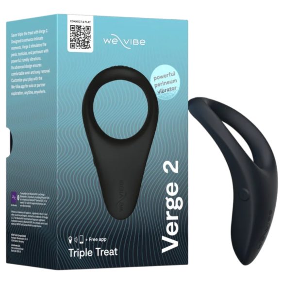 We-Vibe Verge 2 - pametna vibraciona prsten za penis (crna)