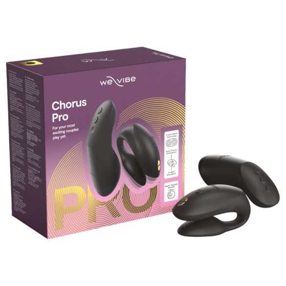 We-Vibe Chorus Pro - pametni, daljinski vibrator za parove (crni)