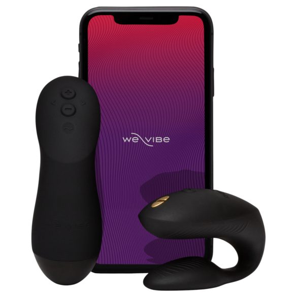 We-Vibe Chorus Pro - pametni, daljinski vibrator za parove (crni)