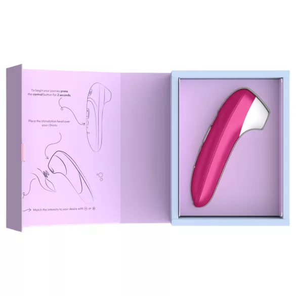 Womanizer Pro - стимулатор клиториса са таласима ваздуха (розе)
