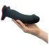 Fun Factory The Boss Stub – dildo sa vakuum bazom (crni)