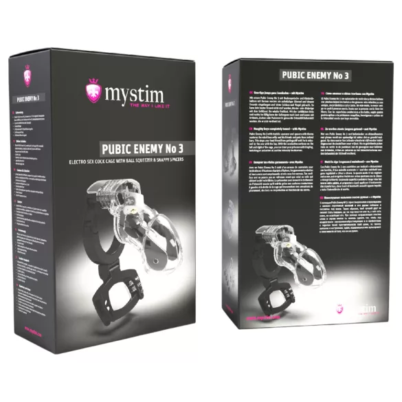 Mystim Javnost Neprijatelj NO 3 - elektro penis kavez