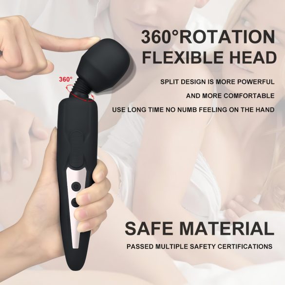 Mrow - vodootporni masažer na baterije (crni)