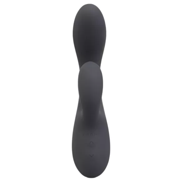 le Wand Soft Rabbit - 2 motorni vibrator sa klitorisom (crni)