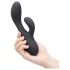 le Wand Soft Rabbit - 2 motorni vibrator sa klitorisom (crni)