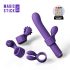 Magic Stick - vibrator sa promenljivim nastavcima (ljubičasti)