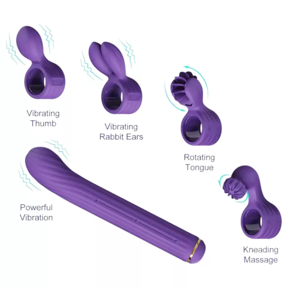 Čarobni Štapić S1 - multifunkcionalni vibrator (ljubičasti)