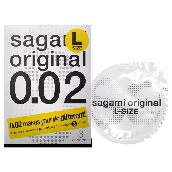 Sagami Original 0,02 L - kondomi - 58mm (3 komada)
