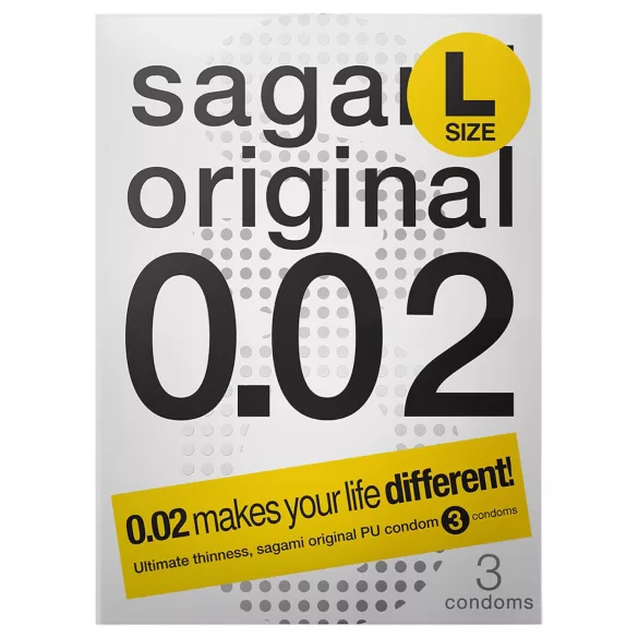 Sagami Original 0,02 L - kondomi - 58mm (3 komada)