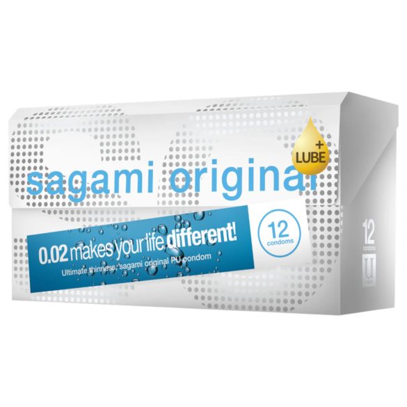 Sagami Original 0.02 - ekstra podmazani kondomi - 55mm (12 kom)