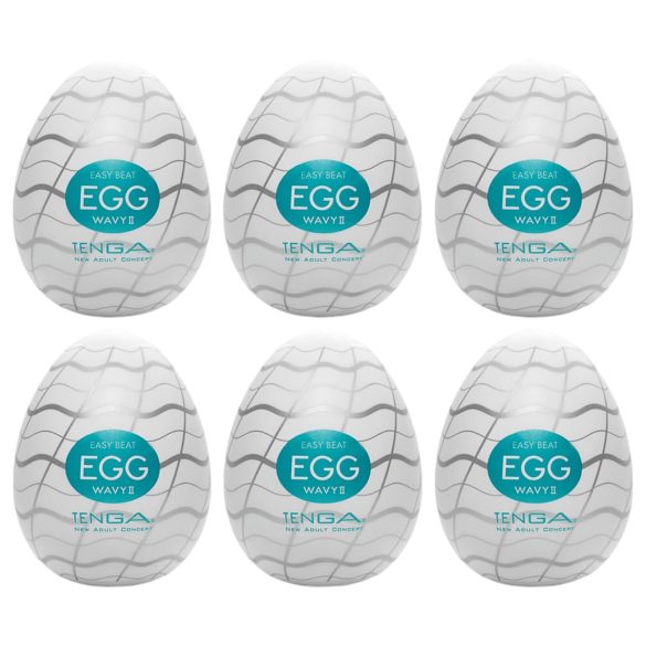 TENGA Egg Wavy II - talasasti užitak za njega (6 kom)