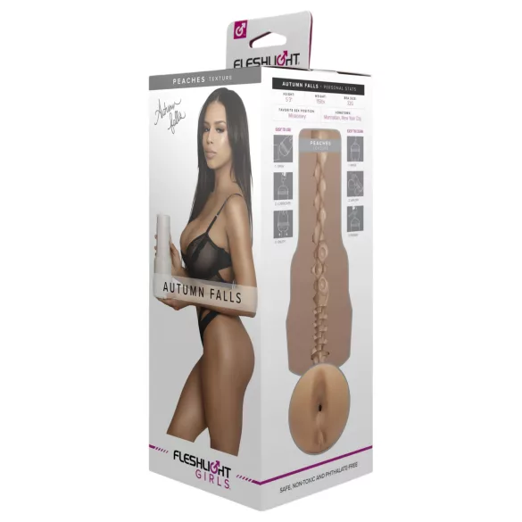 Fleshlight Autumn Falls Peaches - реалистична вештачка гузa (природна боја)