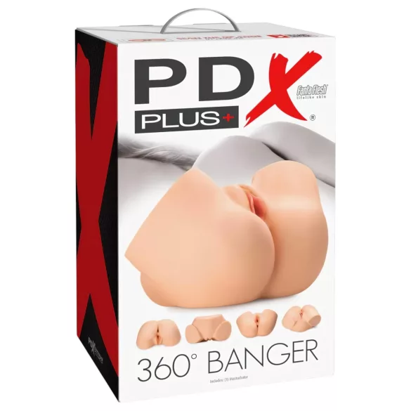 PDX 360 Banger - Realistični Torzo Masturbator (Prirodni)