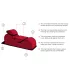 Liberator Esse Lounger - višenamenski sex sofa (crna)