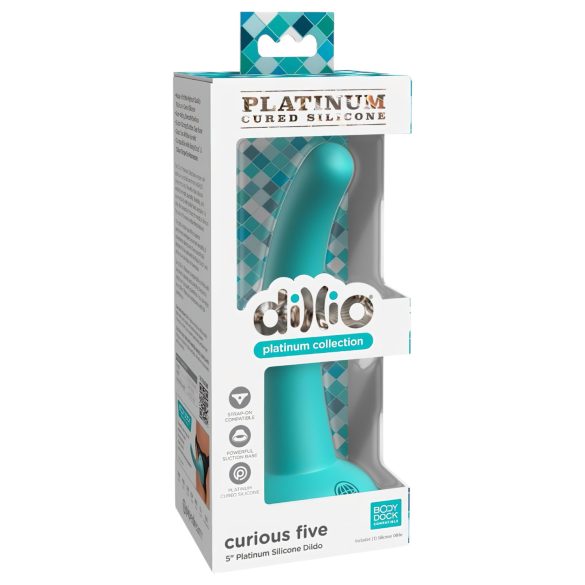 Dillio Curious Pet - silikonski dildo (15 cm) - tirkiz