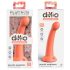 Dillio Tajni Istraživač - dildo sa glavom (17cm) - narandžasti