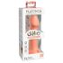 Dillio Veliki Heroj - silikonski dildo s vakuumom (17 cm) - narandžasti