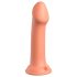 Dillio Veliki Heroj - silikonski dildo s vakuumom (17 cm) - narandžasti