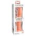 Dillio Wild Thing - žlebasti dildo (19cm) - narandžasti