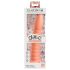 Dillio Wild Thing - žlebasti dildo (19cm) - narandžasti