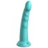 Dillio Slim Sedam - vakuum stimulirajući dildo (20cm) - tirkizna