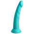 Dillio Slim Sedam - vakuum stimulirajući dildo (20cm) - tirkizna