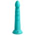 Dillio Slim Sedam - vakuum stimulirajući dildo (20cm) - tirkizna