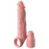 X-TENSION Elite 2 - prsten za penis sa navlakom (prirodna boja)