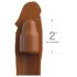 X-TENSION Elite 2 - prilagodljivi penis rukav (braon)