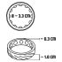 You2Toys 4u1 - Set prstenova za penis i testise (natur-crno)