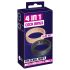 You2Toys 4u1 - Set prstenova za penis i testise (natur-crno)