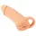 Prirodna koža - penis rukavac & veštačka vagina - 18cm (prirodno)