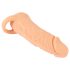 Prirodna koža - penis rukavac & veštačka vagina - 18cm (prirodno)