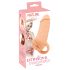 Prirodna koža - penis rukavac & veštačka vagina - 18cm (prirodno)
