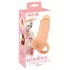 Prirodna koža - penis rukavac & veštačka vagina - 18cm (prirodno)