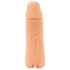 Prirodna koža - penis rukavac & veštačka vagina - 18cm (prirodno)