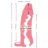 Prirodna koža - penis rukavac & veštačka vagina - 18cm (prirodno)