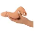Prirodna koža - penis rukavac & veštačka vagina - 18cm (prirodno)