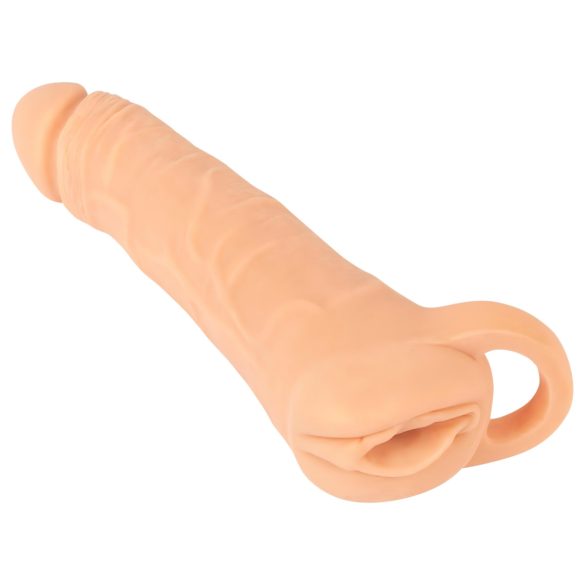 Nature Skin - 2u1 vagina i penis rukav - 23cm (prirodna)