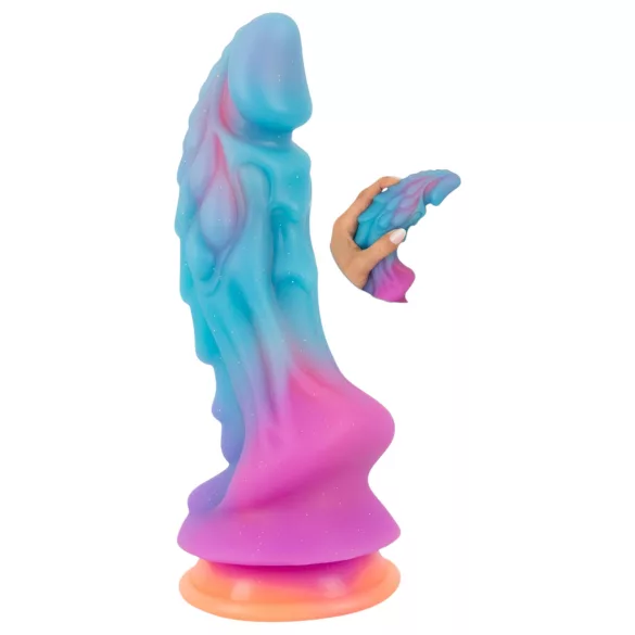 Beasty Cocks - vanzemaljski silikonski dildo (plavo-narandžasti)