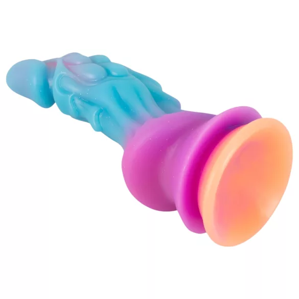 Beasty Cocks - vanzemaljski silikonski dildo (plavo-narandžasti)