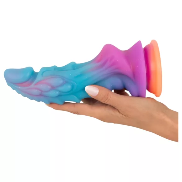 Beasty Cocks - vanzemaljski silikonski dildo (plavo-narandžasti)
