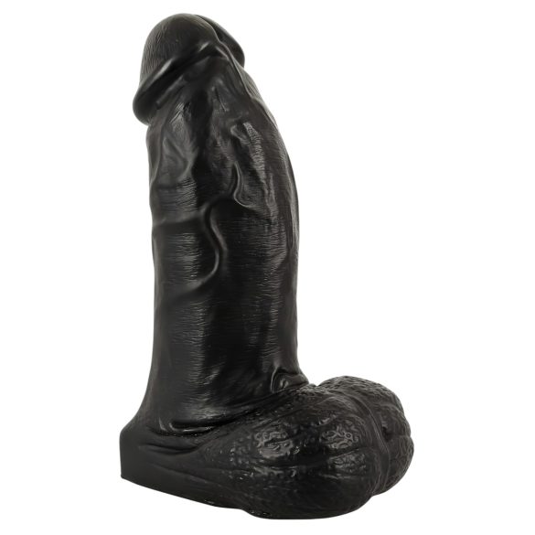 Realistixxx Real Giant - dildо са тестисима - 22 cm (црни)
