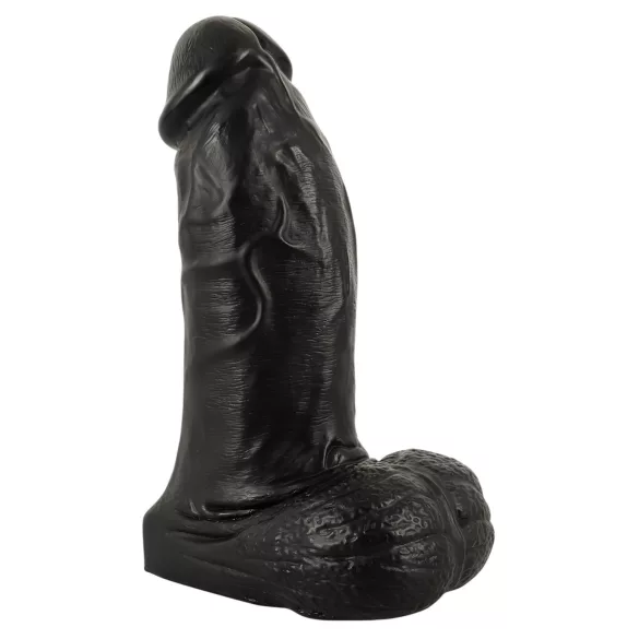 Realistixxx Real Giant - dildо са тестисима - 22 cm (црни)